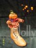 Paper Pulp Pumpkin Man in Boot
